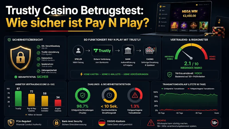 Trustly Casino Betrugstest: Wie sicher ist Pay N Play?