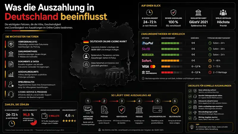 Was die Auszahlung in Deutschland beeinflusst